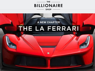 有錢人和你逛的不一樣，富豪專用購物網站：The Billionaire Shop