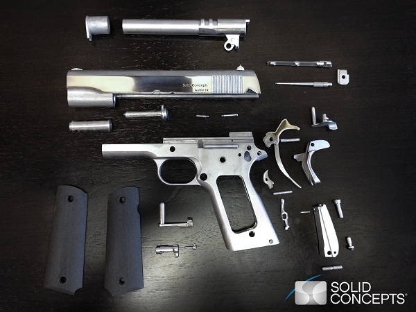 第一支使用3D 列印的金屬槍枝面世，而且完全合法