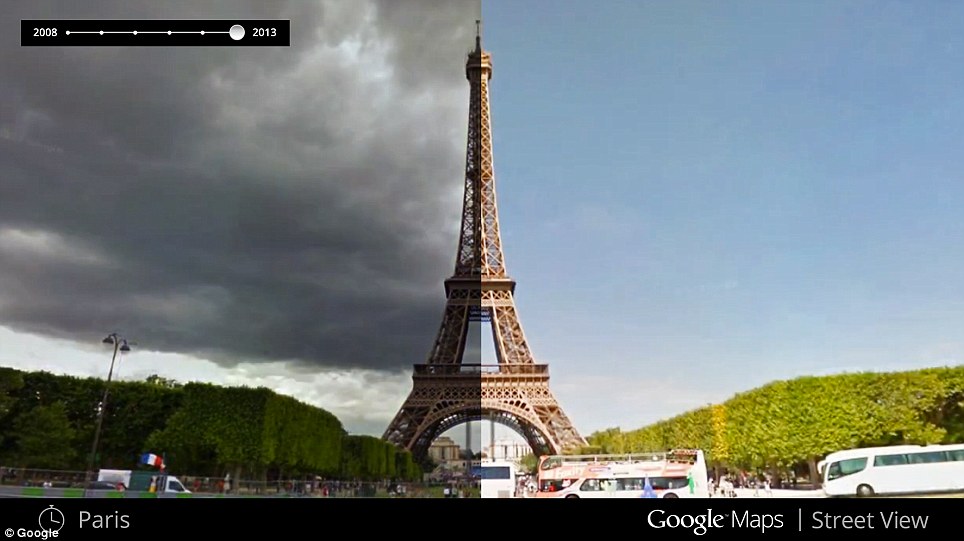 Google Maps 街景地圖推出「時光機器」，回顧 7 年間的景物變化