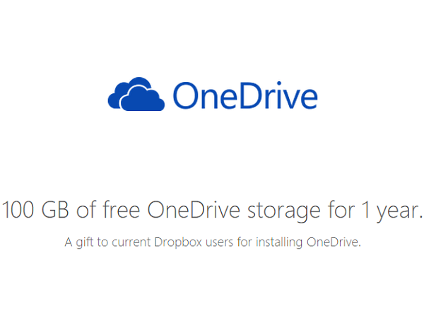 Microsoft OneDrive 再度大放送，Dropbox 用戶都能領 100GB 空間！
