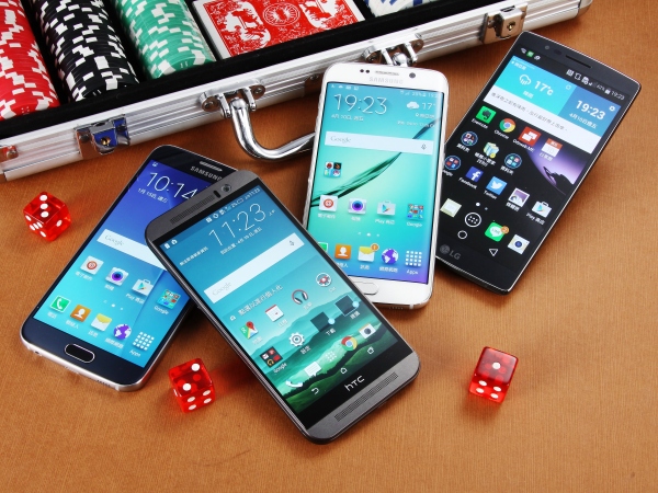 2015 上半年4款旗艦手機： S6、S6 Edge 、G Flex 2、One M9 正面交鋒
