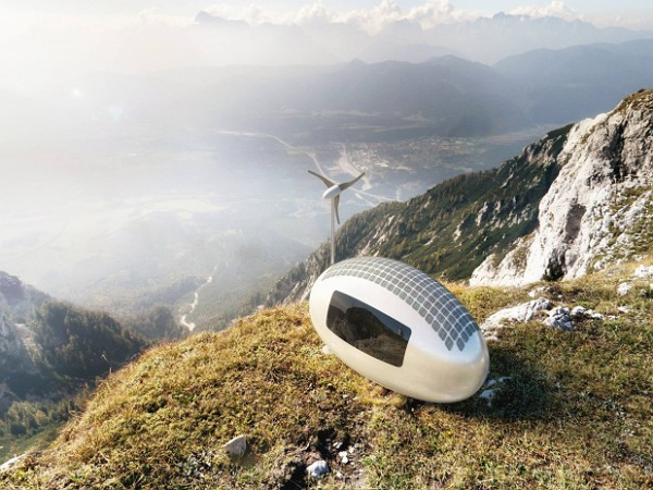 自給自足的綠能小屋 Ecocapsule，上山下海遨遊世界
