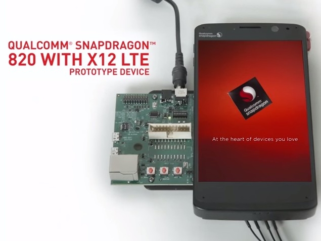 高通 Snapdragon 820 升級 X12 LTE 數據機， 下載速度翻倍達 600Mbps