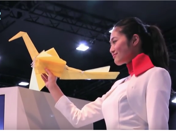 四軸無人機太醜？日本廠商推出千紙鶴無人機