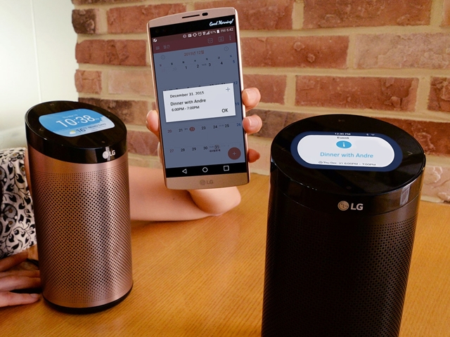 LG 推出 SmartThinQ Hub 家電物聯網平台，無獨有偶也是一個小圓筒