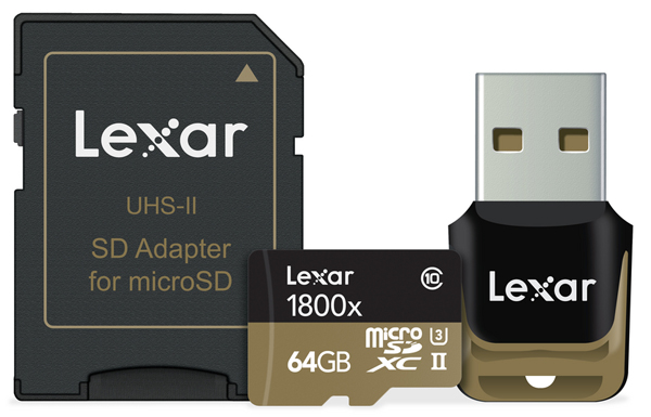 Lexar 新一代 Professional 1800x microSD UHS-II 記憶卡，傳輸速度高達每秒 270MB
