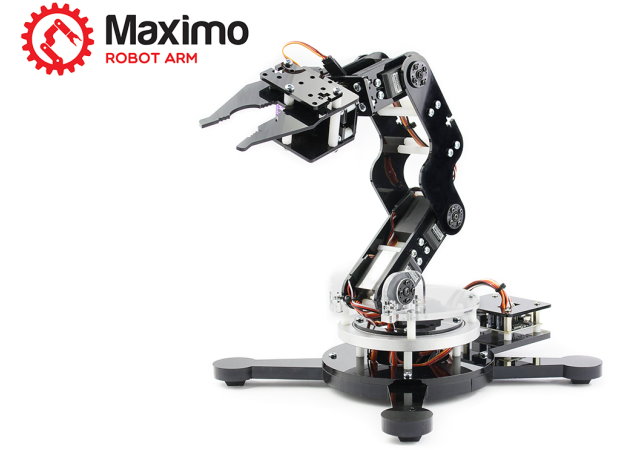 5軸Arduino機械手臂Maximo，自己在家動手做