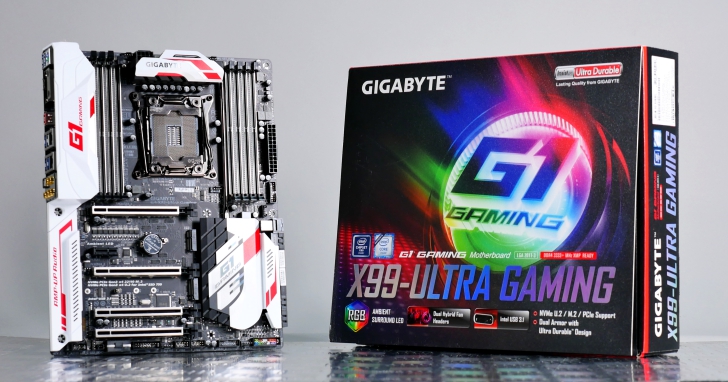 GIGABYTE GA-X99-Ultra Gaming超炫砲彩光主機板，支援22核心帶來至強效能