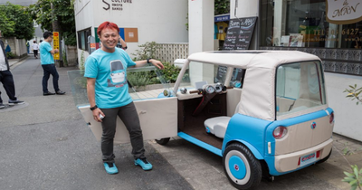 這個日本團隊開發了世界上最小的電動車 車身竟是用布做的 T客邦