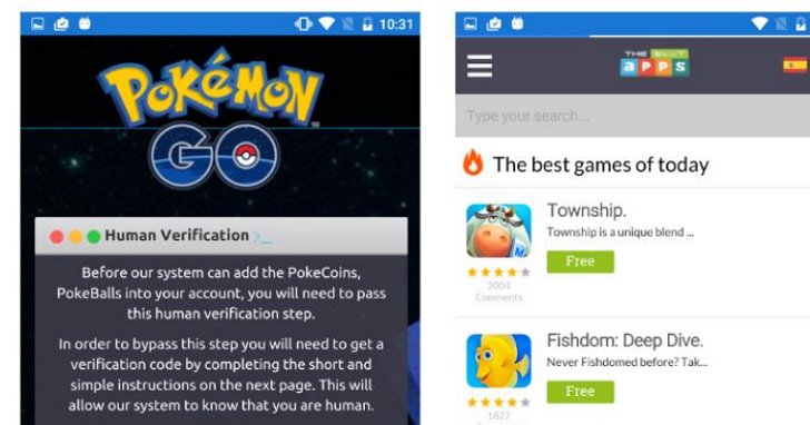 山寨版《Pokémon Go》現身，假 GPS 定位誘騙下載廣告應用程式