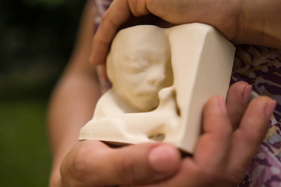 超音波3D列印讓失明雙親也可以用觸覺「看到」肚子中的寶寶模樣