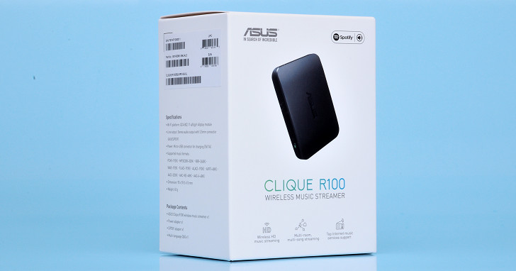 採用 AllPlay Wi-Fi 傳輸平台，Asus Clique R100 無線音樂串流器試用