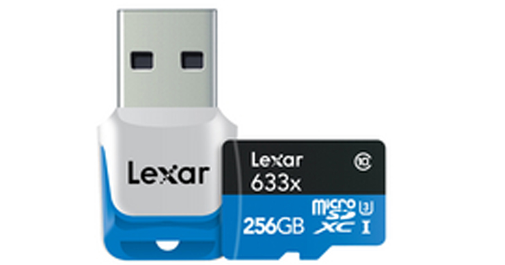 Lexar 發表 256GB高效能 633x microSDXC UHS-I (U3) 記憶卡