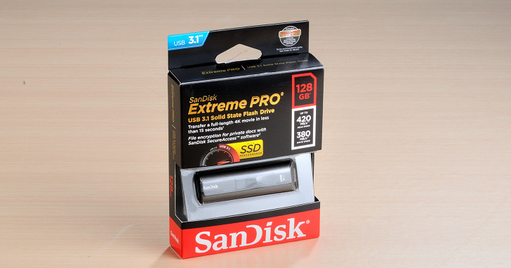固態硬碟般的速度體驗，SanDisk Extreme Pro USB 3.1 固態隨身碟實測