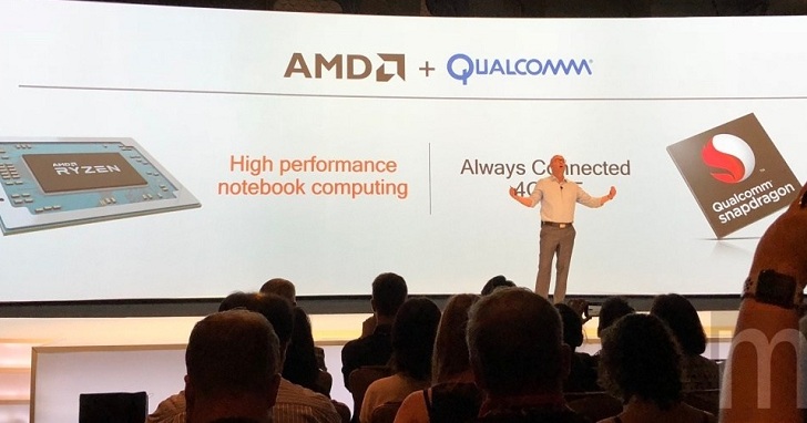 AMD 合縱策略大爆發？繼與Intel合作內顯處理器後，又宣佈與 Qualcomm 合作 Ryzen 行動平台常時連網電腦