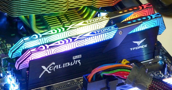 Team Group 王者之劍出鞘，T-FORCE XCALIBUR RGB DDR4-3600 特仕版記憶體測試