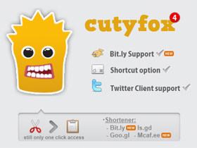 在 Firefox 一鍵快速縮網址：Cutyfox URL Shortener