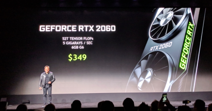 CES  NVidia發布會上黃仁勳發表了更便宜的 RTX 顯卡、並宣布RTX MAX-Q筆電將於一月底發售