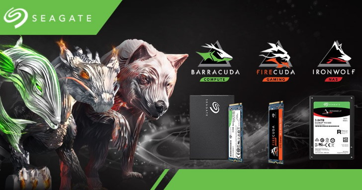 Seagate 消費級 SSD 大舉出動！BarraCuda 510 和 FireCuda 510 M.2 規格，IronWolf 110 瞄準 NAS 應用