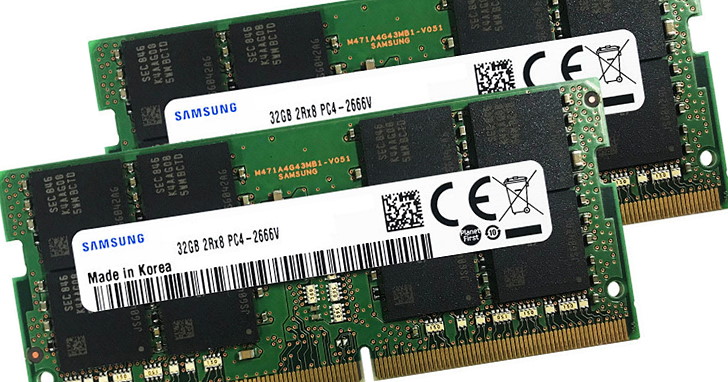 筆電版單條 32GB DDR4-2666 記憶體模組也來啦！雙通道套裝要價超過新台幣 3 萬 6