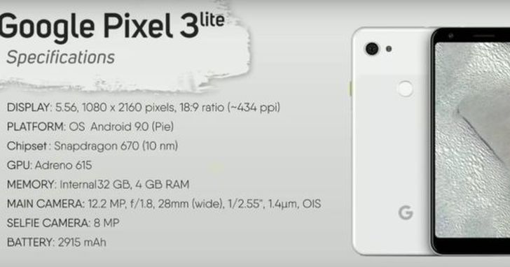 Pixel 3 Lite 介紹影片流出，相機類似 Pixel 3