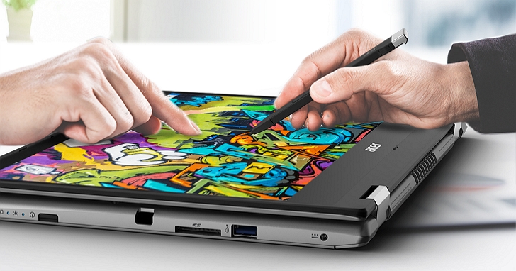 宏碁推出升級版Acer Spin 3時尚可翻轉筆電