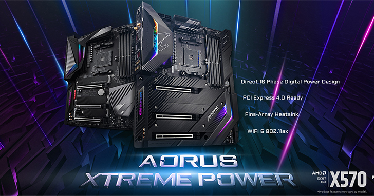 搶先支援PCIe 4.0技嘉X570系列AORUS主機板問世