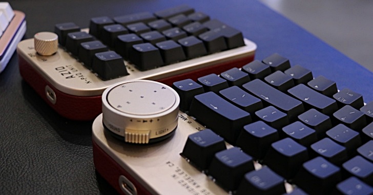 Computex 2019：電腦周邊也吹起復古清流，AZIO展出結合老式相機元素與水泥異材質的藍牙打字機鍵盤