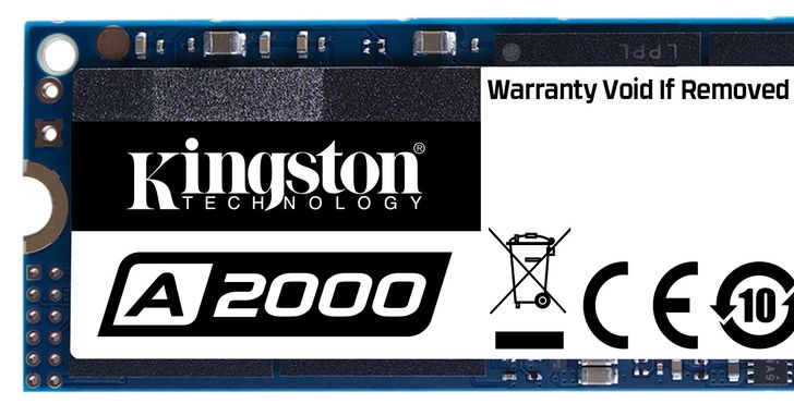 Kingston金士頓推出新一代A2000 NVMe PCIe SSD固態硬碟