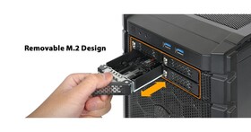M.2 NVMe SSD 隨意熱插拔，ICY DOCK 推出 ToughArmor MB720M2K-B 4 槽 5.25 吋抽取盒