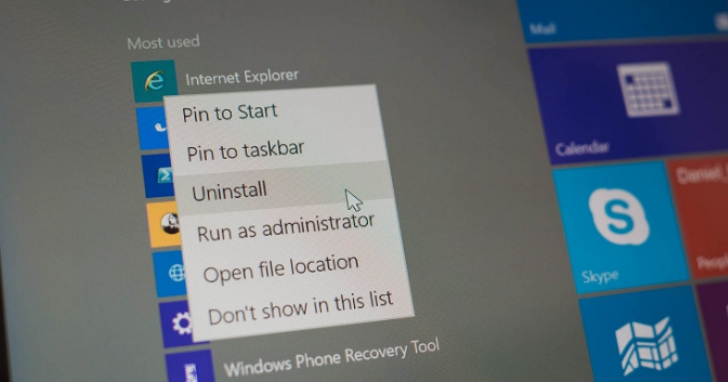 微軟解釋使用者為何無法自行解除安裝Windows 10上的某些預裝應用程式？