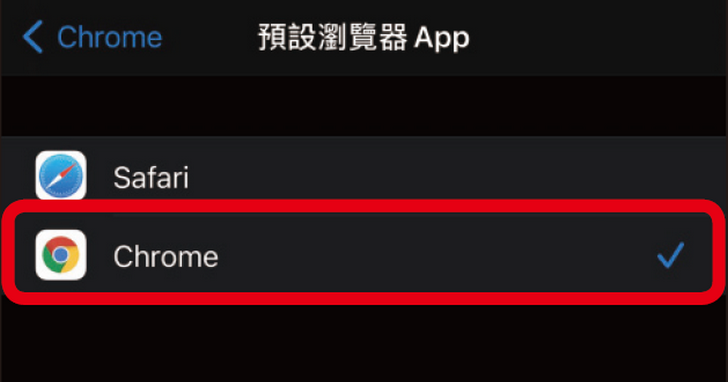 如何將iPhone預設瀏覽器改為Chrome？