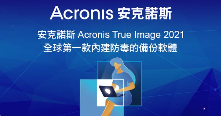 安克諾斯Acronis True Image 2021：全球首款內建防毒的備份軟體