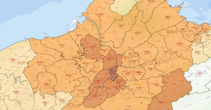 台灣 Covid-19 本土病例地圖上線，幫你用地圖瞭解附近區域有多少確診個案