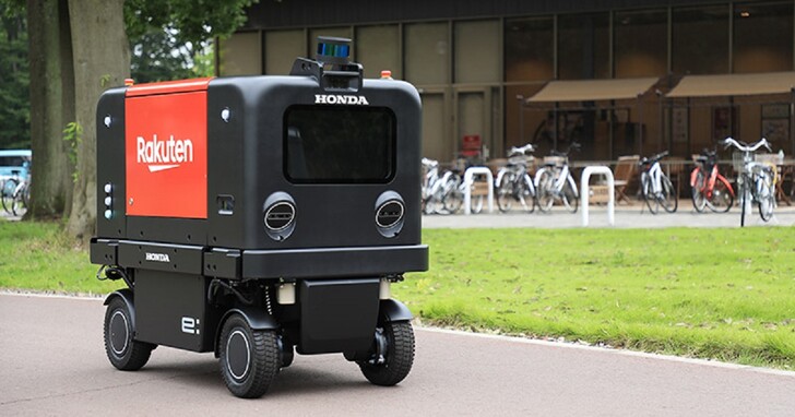 Honda + 樂天 + 公規電池共享換電，自動送貨機器人實驗日本上路
