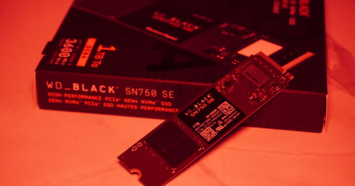 WD Black SN750 SE NVMe SSD 1TB效能測試，單面設計更省電