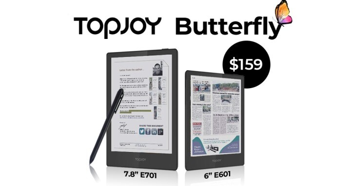 TopJoy Butterfly全彩電子紙閱讀器，搭載Android 11作業系統功能更彈性