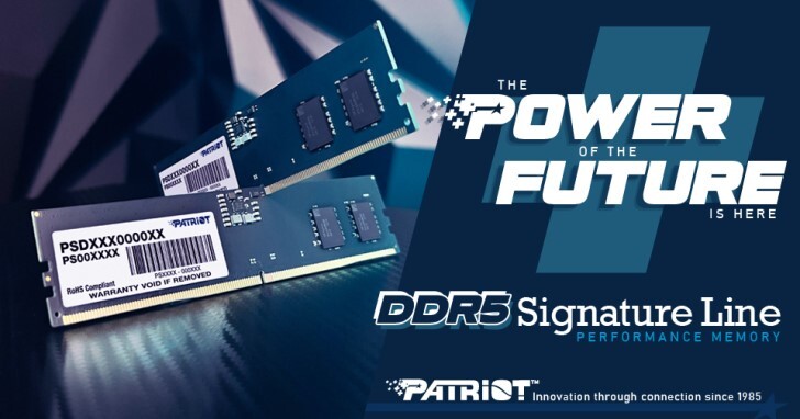 Patriot推出Signature系列DDR5-4800記憶體，未來上看8400MT/s