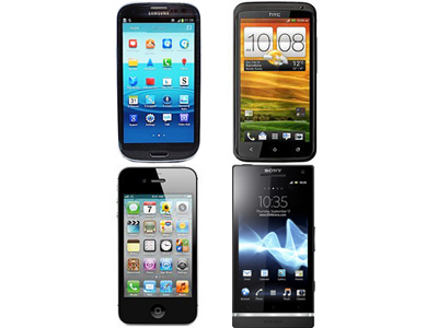 Samsung Galaxy S3 對決 HTC OneX、Sony Xperia S、iPhone 4S