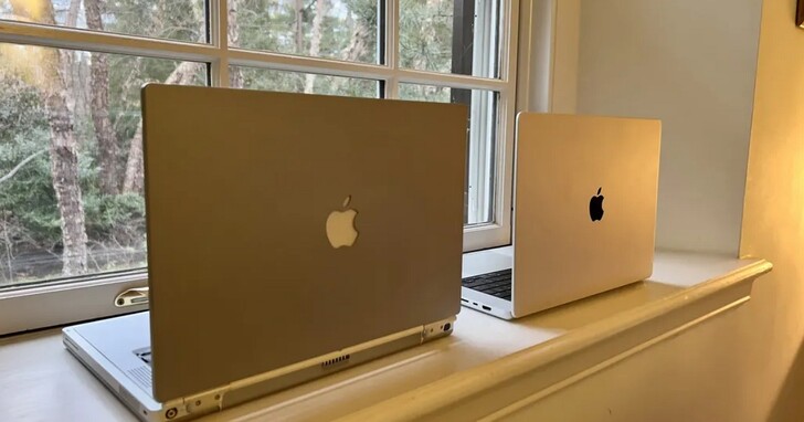 網友將2001年PowerBook G4拿出與2021年MacBook Pro對比，經典設計元素持續20年