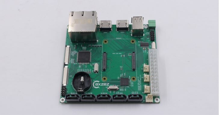Axzez推出Raspberry Pi CM4專用母板，給你5組SATA、4組網路端子