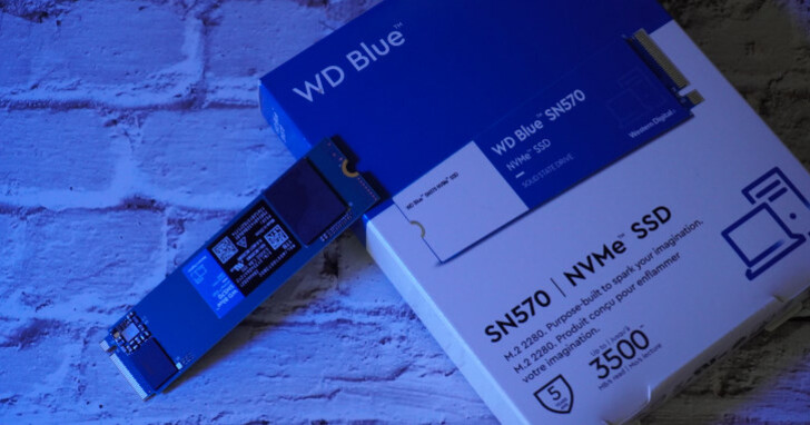 Western Digital WD Blue SN570 NVMe SSD固態硬碟效能實測，藍標速度飆破3GB/s