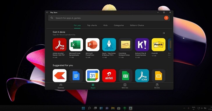 Windows 11用戶可用第三方機制安裝Google Play Store並執行Android App了