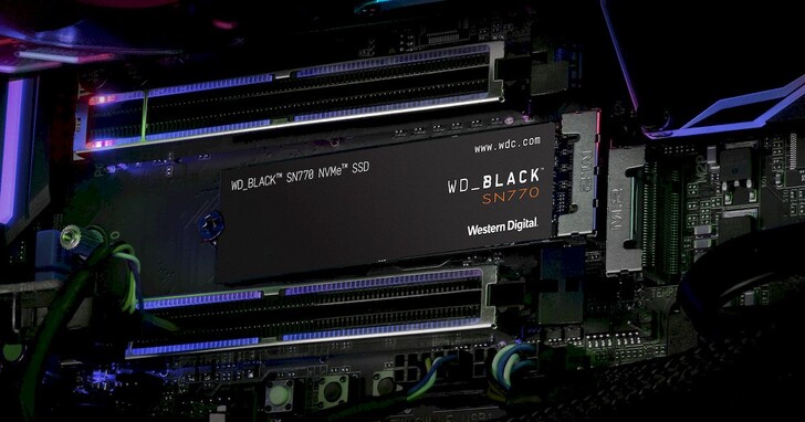 Western Digital 推出全新 WD_BLACK SN770 NVMe SSD， 最高讀取速度達 5,150 MB/s