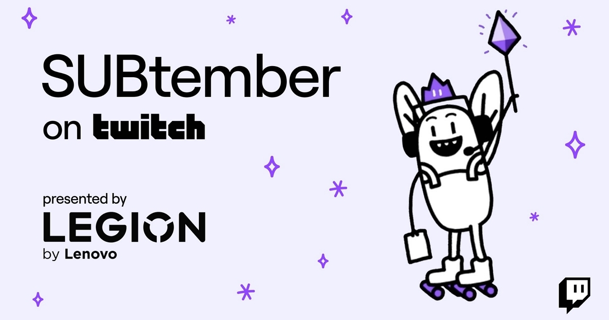 Twitch SUBtember 訂閱活動即將登場，邀全球社群同享優惠活動 ! T客邦