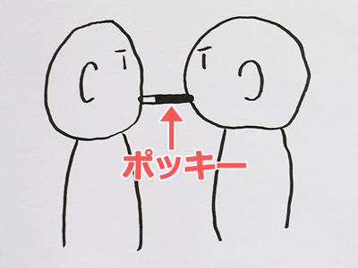 精選話題：單身男也能玩嘴對嘴的 Pocky 遊戲