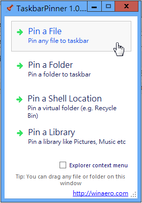 什麼都能「釘選」到 Windows 工作列上，讓 Taskbar Pinner 幫忙搞定 | T客邦