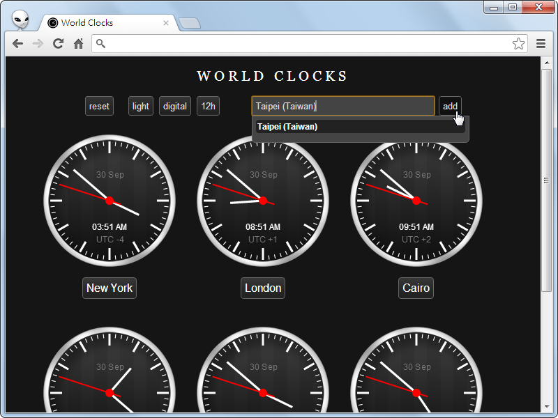 美國 歐洲現在幾點了 在chrome 瀏覽器裡面顯示世界時鐘馬上查 T客邦