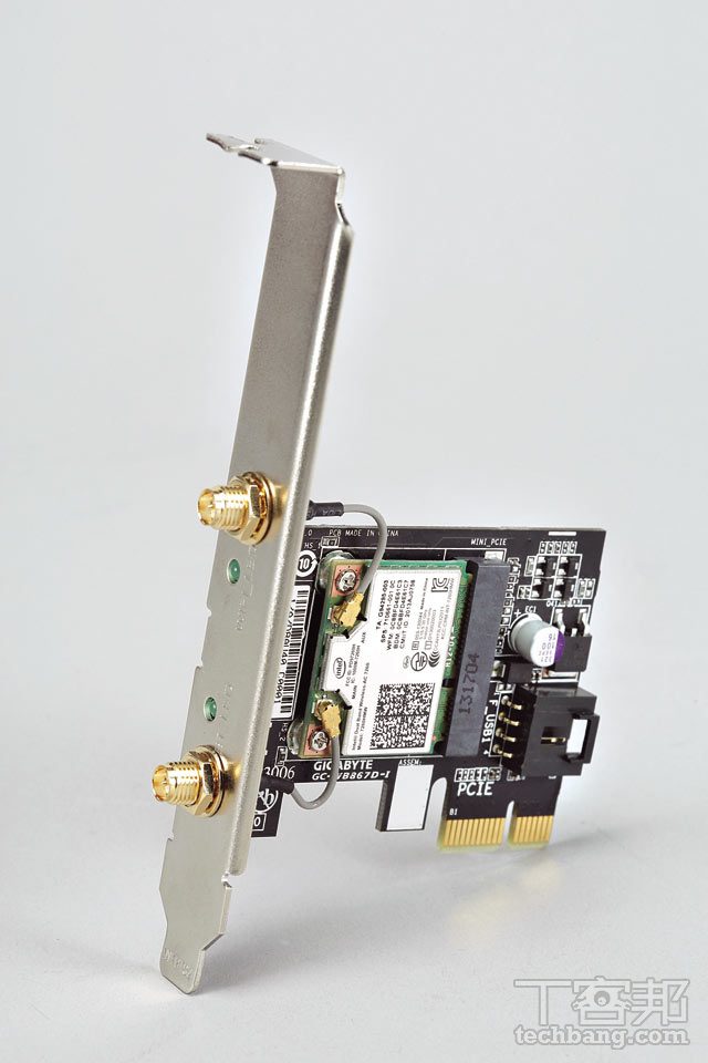 GIGABYTE GCWB867DI 評測，千元的 Intel 802.11ac 內接無線網卡 T客邦