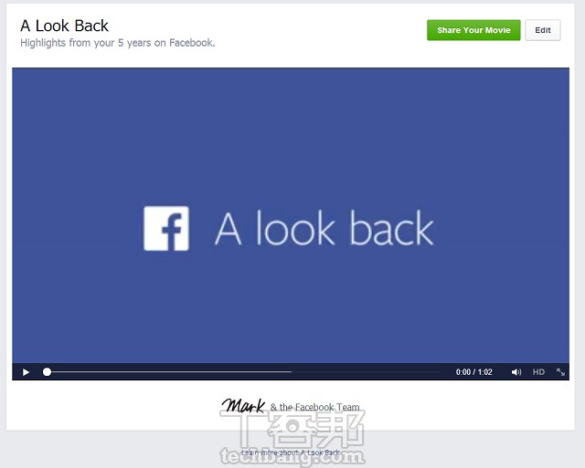 Facebook 回首好時光 加入影片編輯功能 換成自己喜歡的內容吧 T客邦